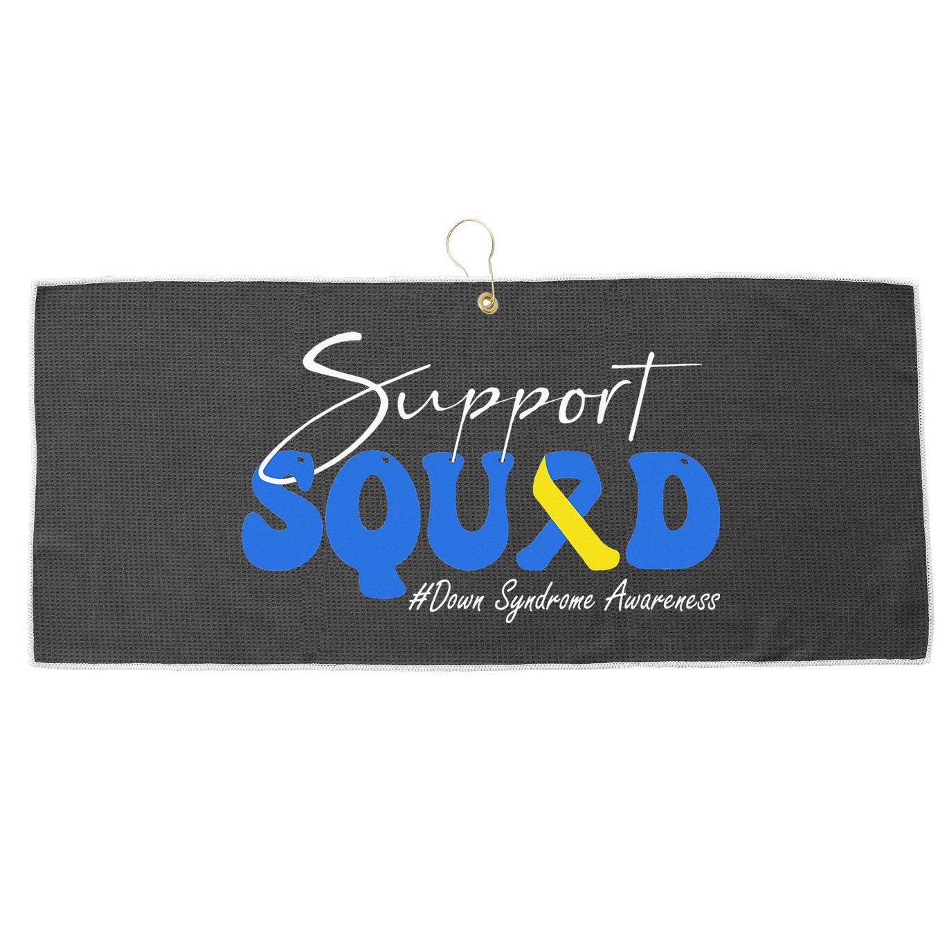 Support Squad Down Syndrome Awareness Large Microfiber Waffle Golf Towel