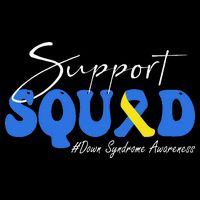 Support Squad Down Syndrome Awareness Cropped Pullover Crew
