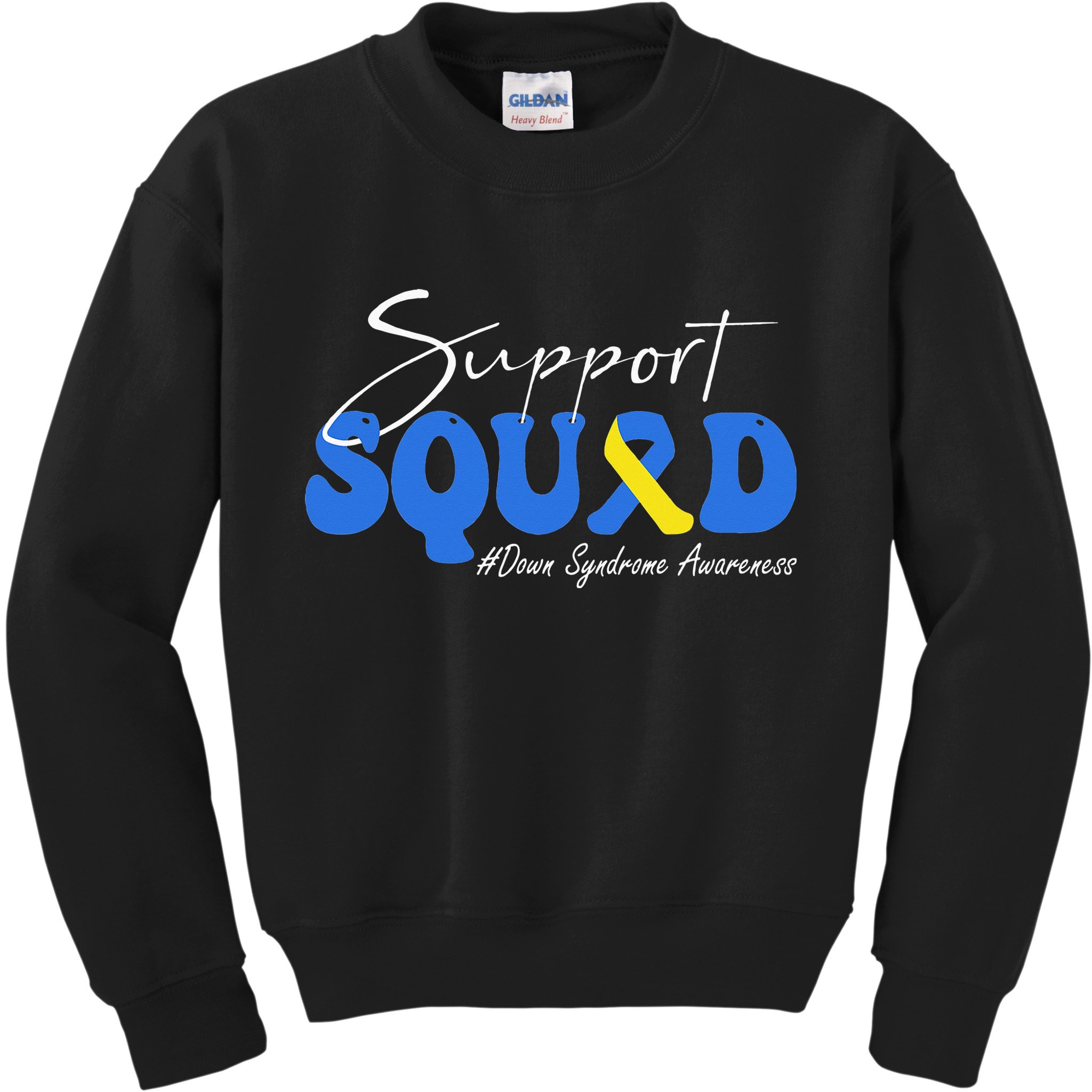 Support Squad Down Syndrome Awareness Kids Sweatshirt