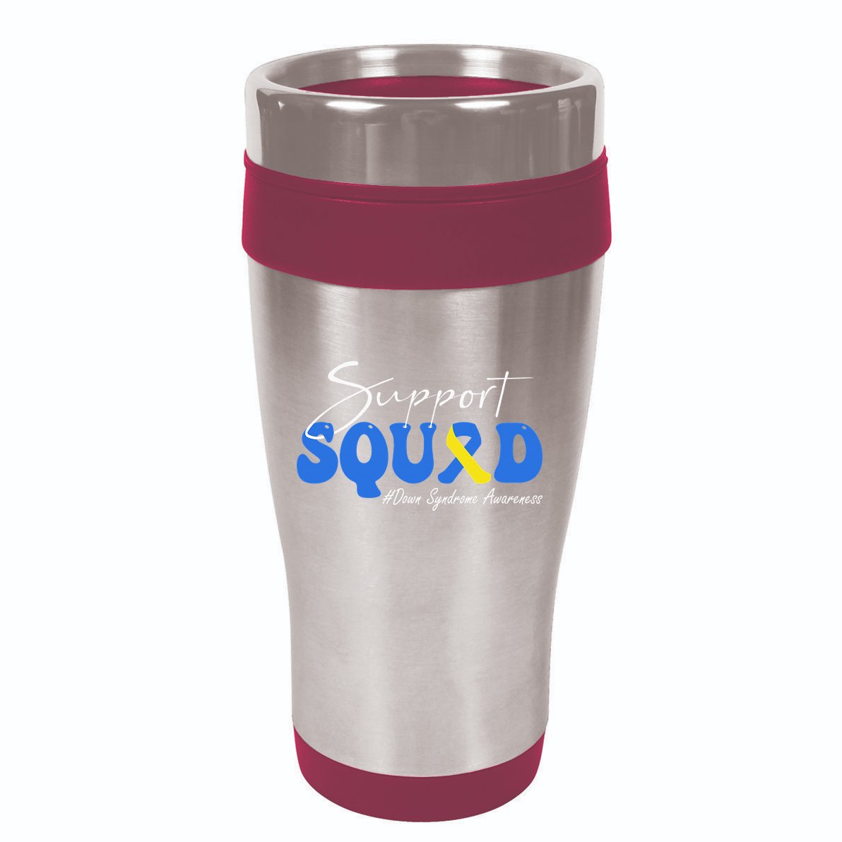 Support Squad Down Syndrome Awareness 16oz Travel Tumbler