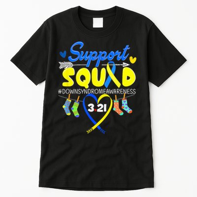 Support Squad Down Syndrome Awareness Day Tall T-Shirt