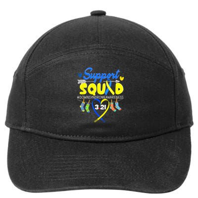 Support Squad Down Syndrome Awareness Day 7-Panel Snapback Hat
