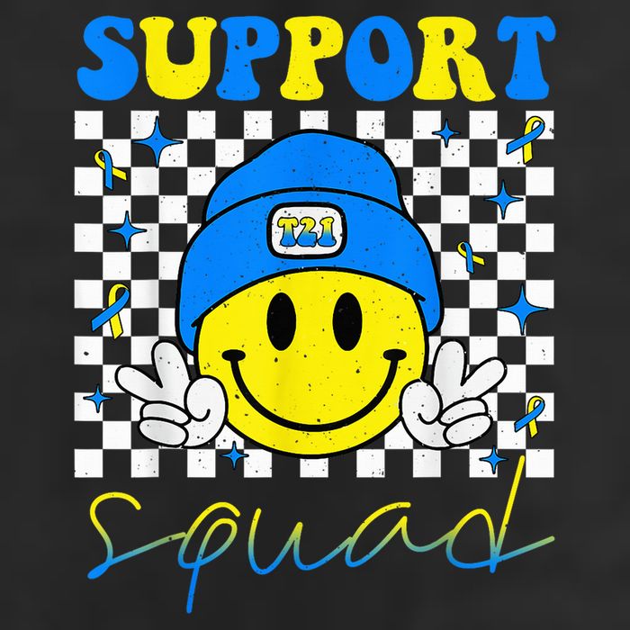 Support Squad Down Syndrome Awareness Day Groovy Cool Comfort Performance Bucket Hat