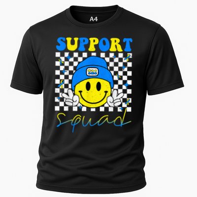 Support Squad Down Syndrome Awareness Day Groovy Performance Shirt