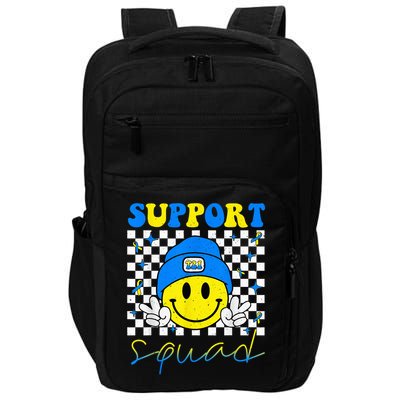 Support Squad Down Syndrome Awareness Day Groovy Impact Tech Backpack
