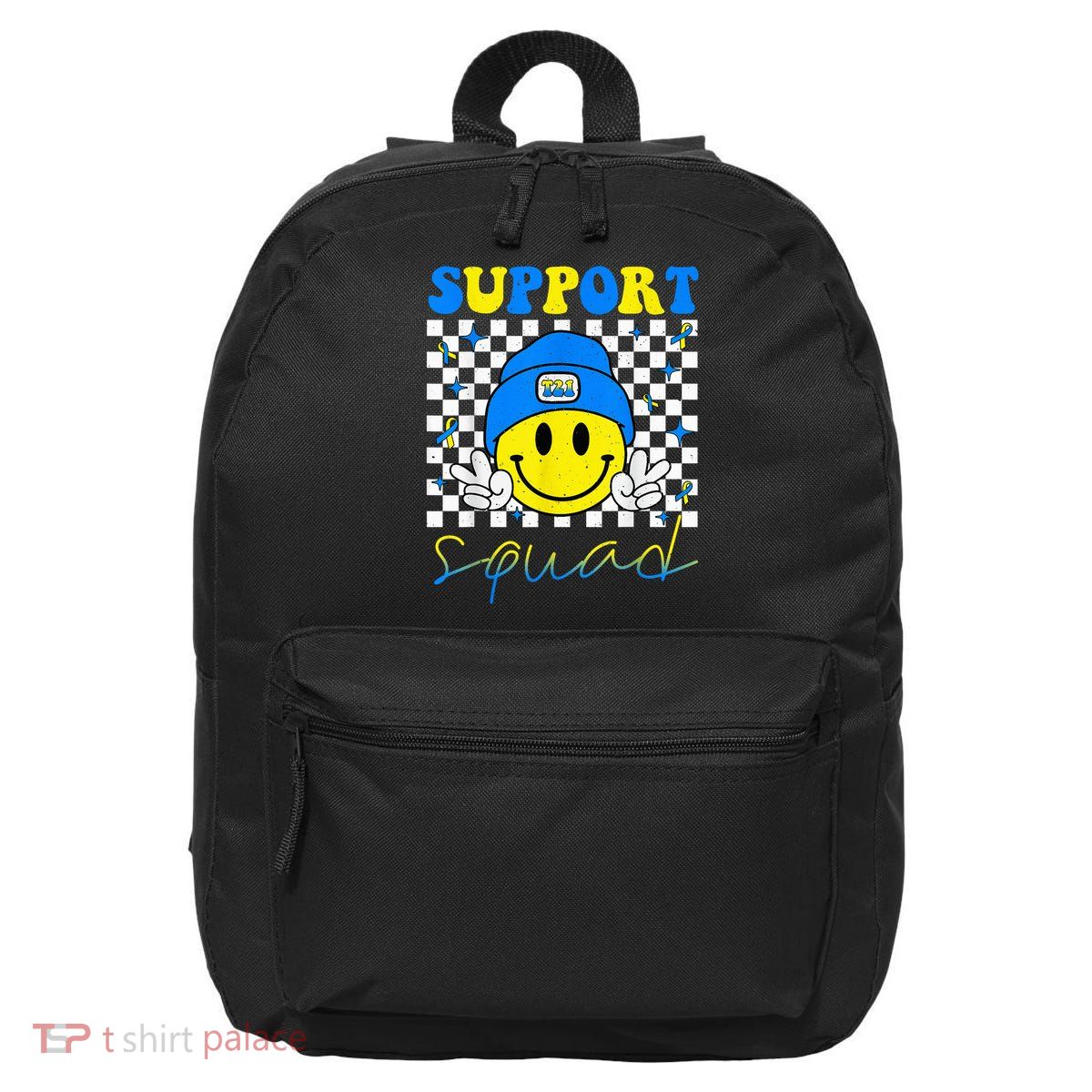 Support Squad Down Syndrome Awareness Day Groovy 16 in Basic Backpack