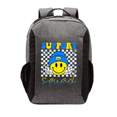Support Squad Down Syndrome Awareness Day Groovy Vector Backpack