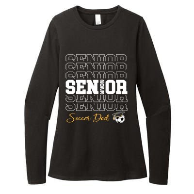 Senior Soccer Dad 2023 Soccer Gift Proud Dad Gift Womens CVC Long Sleeve Shirt