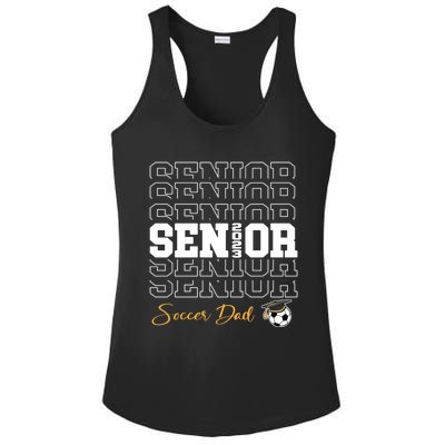 Senior Soccer Dad 2023 Soccer Gift Proud Dad Gift Ladies PosiCharge Competitor Racerback Tank