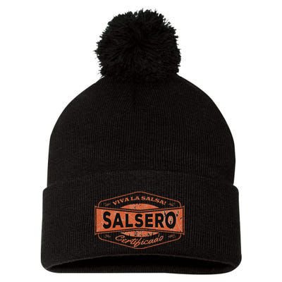 Salsero Salsa Dancing I Salsa Dance Clothing Pom Pom 12in Knit Beanie