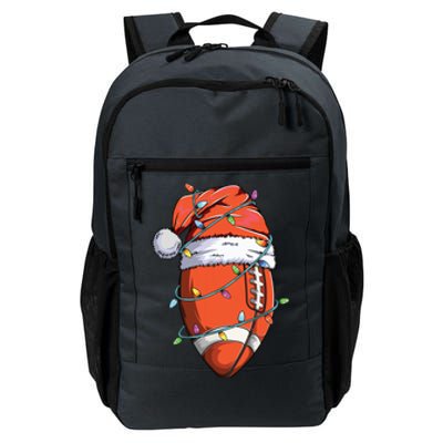 Santa Sports Design For Christmas Football Player Daily Commute Backpack