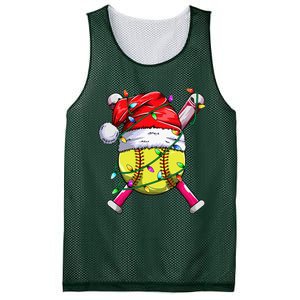 Santa Sports Design Women Christmas Softball Player Mesh Reversible Basketball Jersey Tank