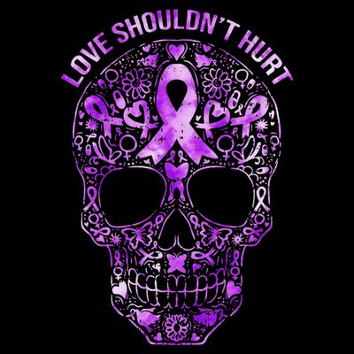 Sugar Skull Domestic Violence Awareness T-Shirt