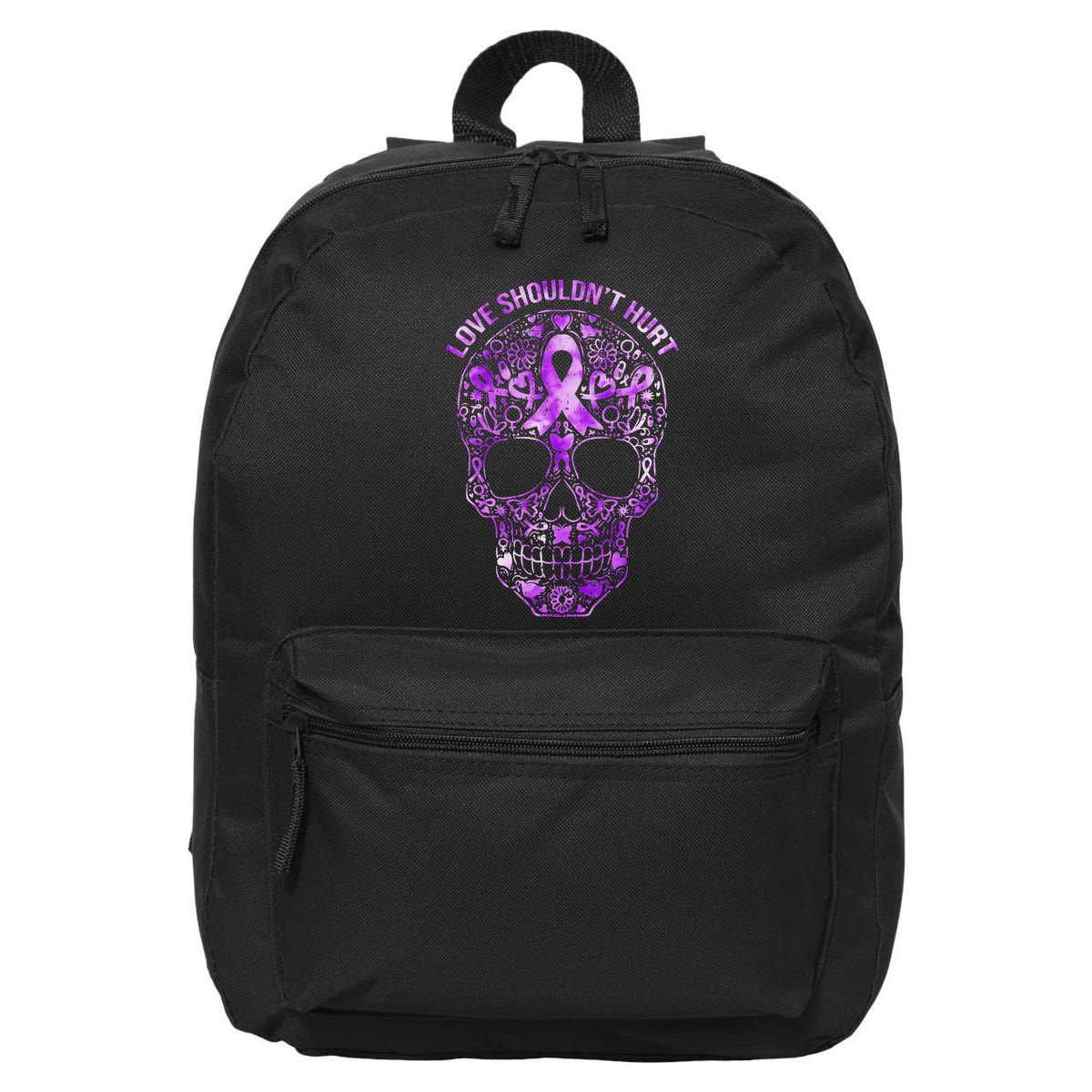 Sugar Skull Domestic Violence Awareness 16 in Basic Backpack