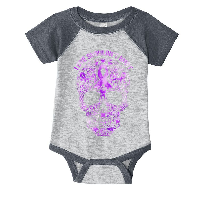 Sugar Skull Domestic Violence Awareness Infant Baby Jersey Bodysuit