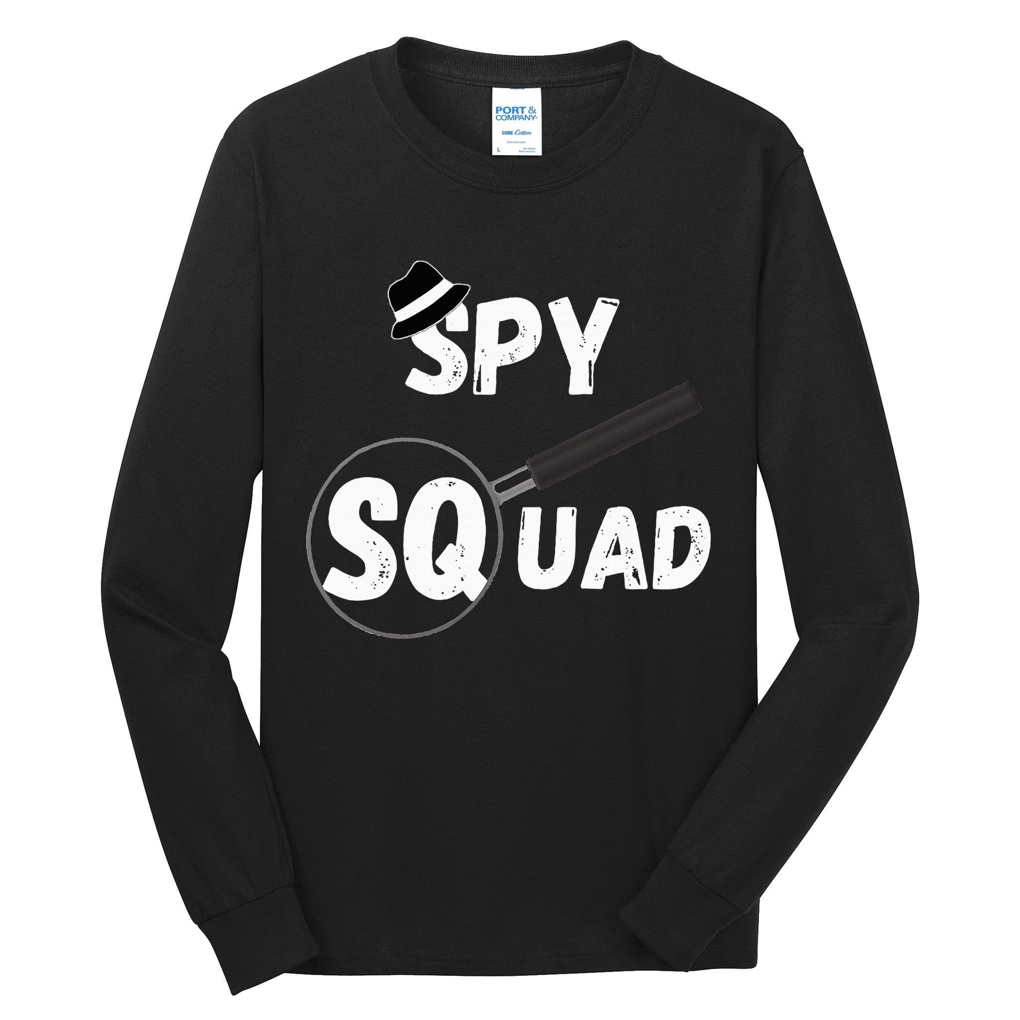 Spy Squad Detective Team Spying Crew Investigate Espionage Tall Long Sleeve T-Shirt