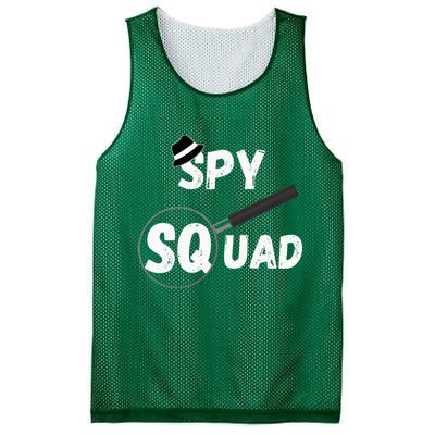 Spy Squad Detective Team Spying Crew Investigate Espionage Mesh Reversible Basketball Jersey Tank