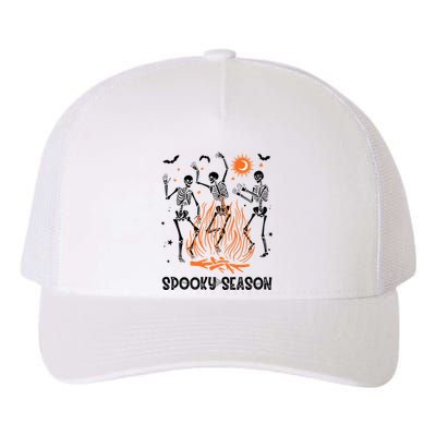 Spooky Season Dancing Skeleton Halloween Costume Funny Cute Yupoong Adult 5-Panel Trucker Hat