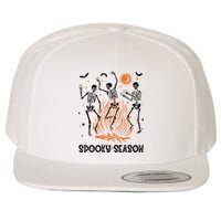 Spooky Season Dancing Skeleton Halloween Costume Funny Cute Wool Snapback Cap