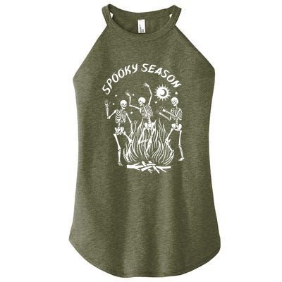 Spooky Season Dancing Skeleton Halloween Costume Women's Perfect Tri Rocker Tank