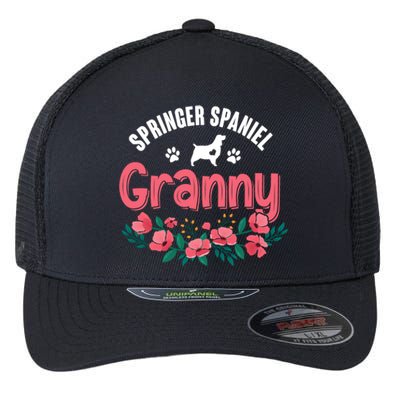 Springer Spaniel Dog Granny Grandma Xmas Dog Lover Christmas Meaningful Gift Flexfit Unipanel Trucker Cap