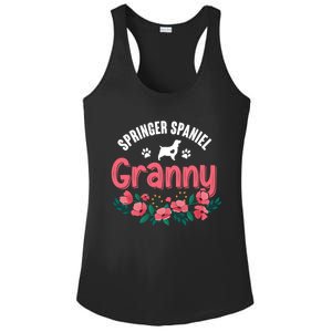 Springer Spaniel Dog Granny Grandma Xmas Dog Lover Christmas Meaningful Gift Ladies PosiCharge Competitor Racerback Tank