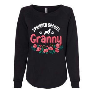 Springer Spaniel Dog Granny Grandma Xmas Dog Lover Christmas Meaningful Gift Womens California Wash Sweatshirt