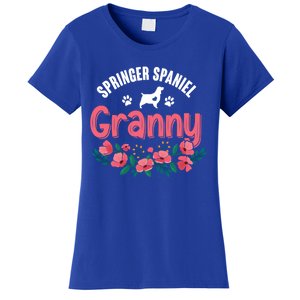 Springer Spaniel Dog Granny Grandma Xmas Dog Lover Christmas Meaningful Gift Women's T-Shirt