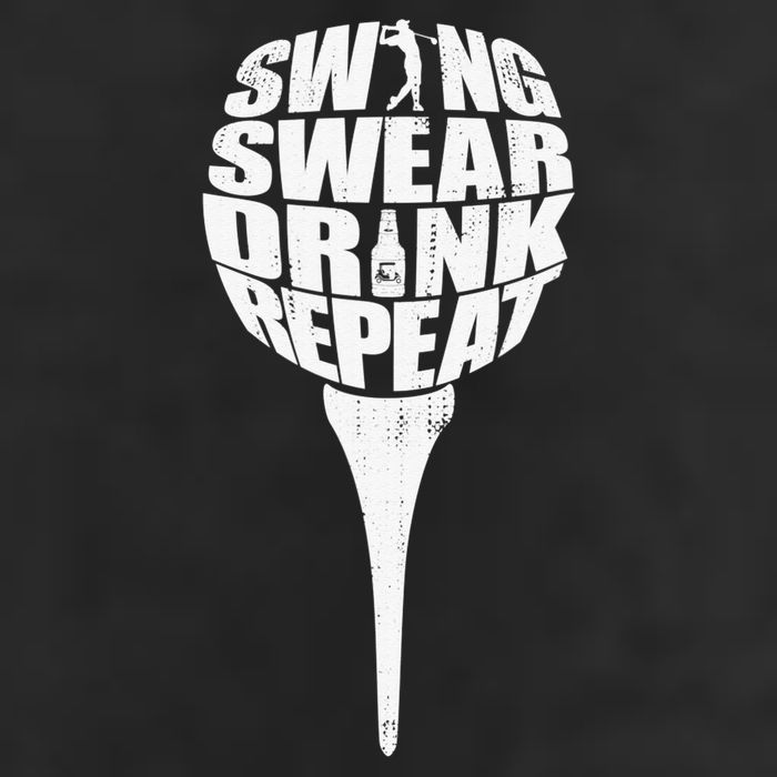Swing Swear Drink Repeat Player Funny  Golf Lover Cool Comfort Performance Bucket Hat