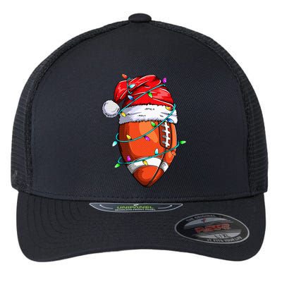 Santa Sports Design For  Christmas Football Player Flexfit Unipanel Trucker Cap