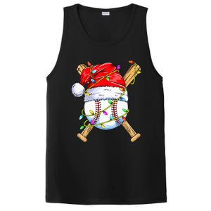 Santa Sports Design For Christmas Baseball Player PosiCharge Competitor Tank