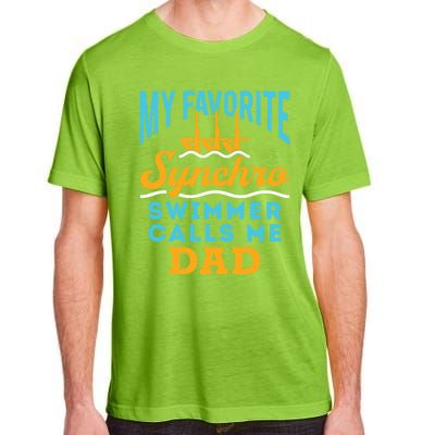 Synchronized Swimming Dad Favorite Synchro Swimmer Artistic Cute Gift Adult ChromaSoft Performance T-Shirt