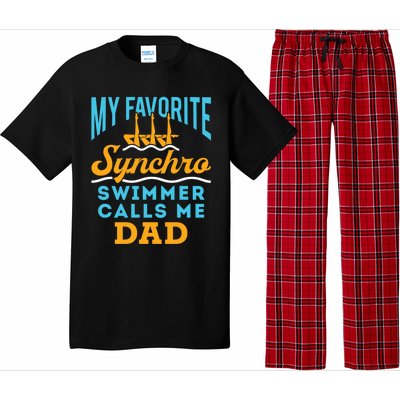 Synchronized Swimming Dad Favorite Synchro Swimmer Artistic Cute Gift Pajama Set