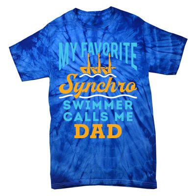 Synchronized Swimming Dad Favorite Synchro Swimmer Artistic Cute Gift Tie-Dye T-Shirt