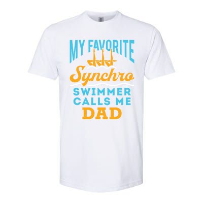 Synchronized Swimming Dad Favorite Synchro Swimmer Artistic Cute Gift Softstyle® CVC T-Shirt