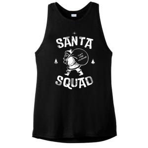 Santa Squad Dont Stop Believing Christmas Ladies PosiCharge Tri-Blend Wicking Tank