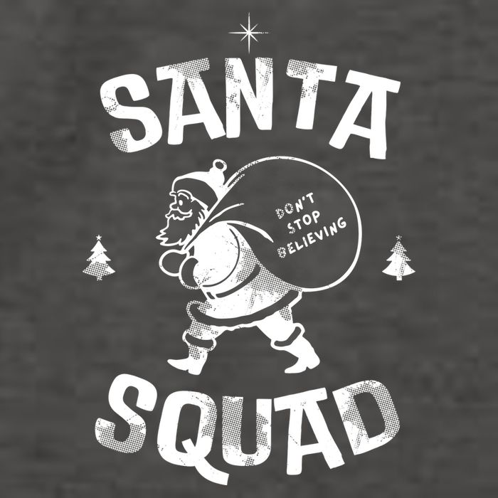 Santa Squad Dont Stop Believing Christmas Vector Backpack