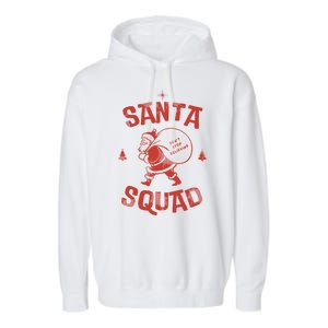 Santa Squad Dont Stop Believing Christmas Garment-Dyed Fleece Hoodie