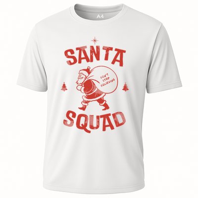 Santa Squad Dont Stop Believing Christmas Performance Shirt