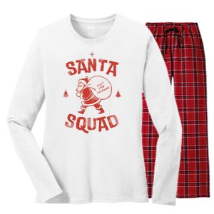 Santa Squad Dont Stop Believing Christmas Women's Long Sleeve Flannel Pajama Set 