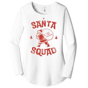 Santa Squad Dont Stop Believing Christmas Women's Perfect Tri Tunic Long Sleeve Shirt