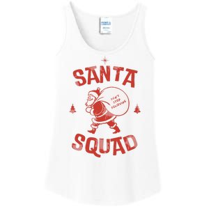 Santa Squad Dont Stop Believing Christmas Ladies Essential Tank