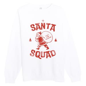 Santa Squad Dont Stop Believing Christmas Premium Crewneck Sweatshirt