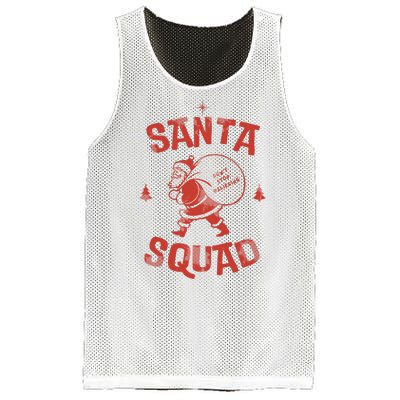 Santa Squad Dont Stop Believing Christmas Mesh Reversible Basketball Jersey Tank