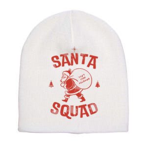 Santa Squad Dont Stop Believing Christmas Short Acrylic Beanie