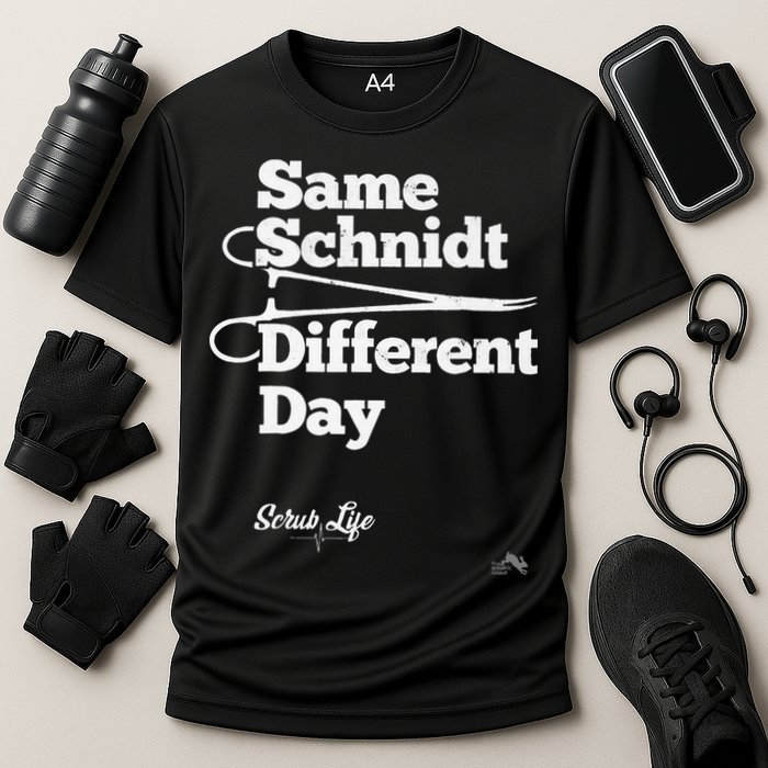 Same Schnidt Different Day Nurse & Surgical Tech Cooling Performance Crew T-Shirt