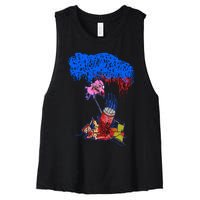 Sanguisugabogg Stupid Dog Women's Racerback Cropped Tank