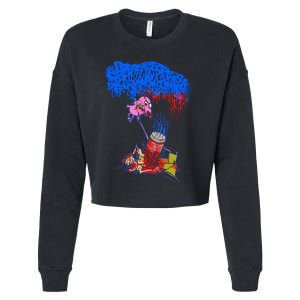 Sanguisugabogg Stupid Dog Cropped Pullover Crew