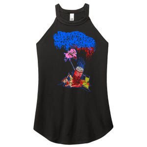 Sanguisugabogg Stupid Dog Women's Perfect Tri Rocker Tank