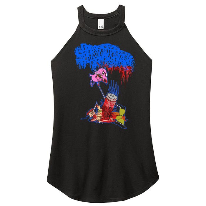 Sanguisugabogg Stupid Dog Women's Perfect Tri Rocker Tank